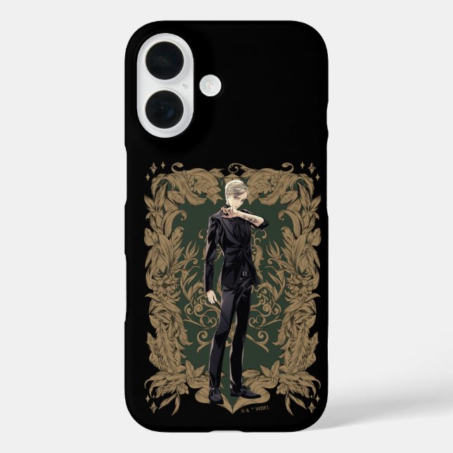 Coques Case-Mate iPhone Anime Draco Malfoy Cadre Ornate (Verso)