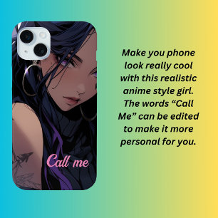 Coque Case-Mate iPhone Anime fille, appelle-moi