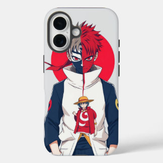 Coque Pour iPhone 16 Anime Fusion iPhone Case – Luffy One Piece & Pain 