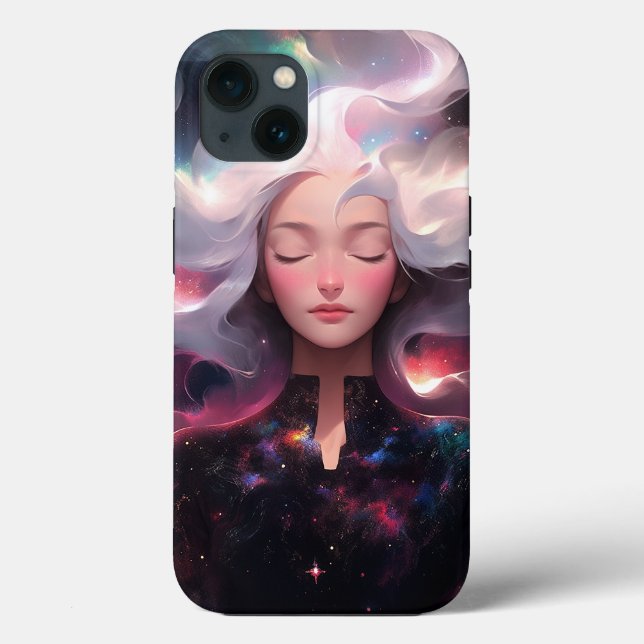 Coques Case-Mate iPhone Anime Girl Fabriquée En Étoiles (Verso)