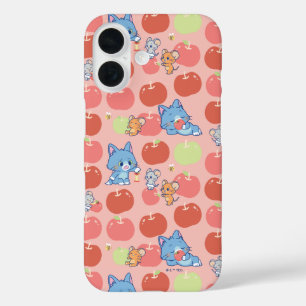 Coque Pour iPhone 16 Anime Tom, Jerry et Tuffy Apple Motif