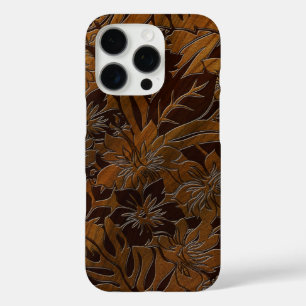 Coque iPhone 16 Pro Anini Beach Faux Wood Hawaiian Elm