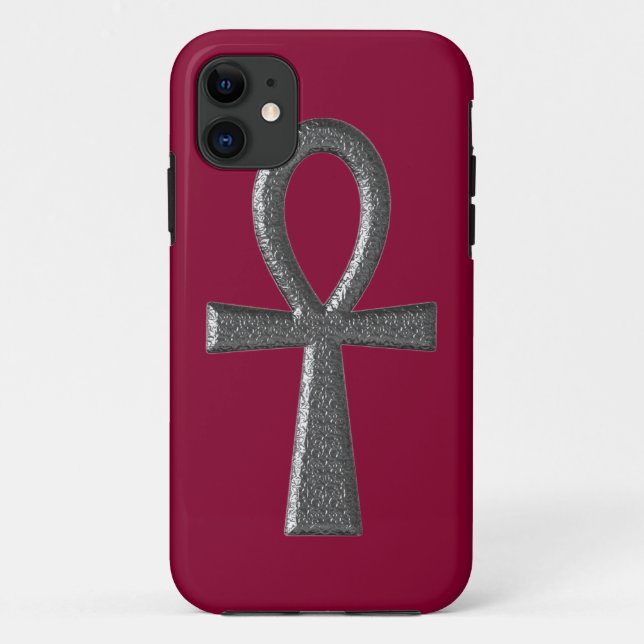 Coques Case-Mate iPhone Ankh en argent élégant (Dos)