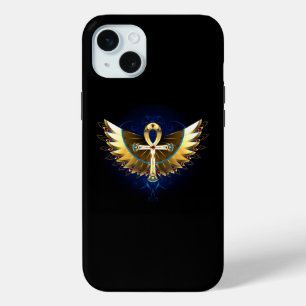 Coque Case-Mate iPhone Ankh or avec ailes