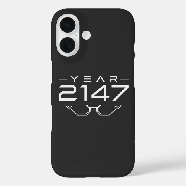 Coques Case-Mate iPhone ANNÉE 2147 Cyberpunk Sci-Fi Rétro Espace (Verso)