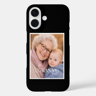 Coque Pour iPhone 16 Année d'établissement de la photo de grand-mère Cœ
