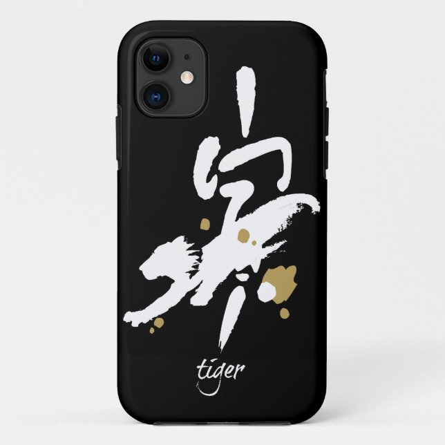 Coques Case-Mate iPhone Année du tigre - zodiaque chinois (Dos)
