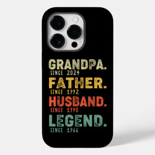 Coque Case-Mate iPhone Année personnalisée Grand-père Père Mari Légende