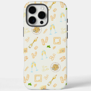 Coque iPhone 16 Pro Max Anniversaire Prosecco et Pâtes