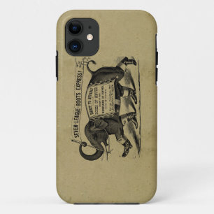 Coque Case-Mate Pour iPhone Annonce victorienne graphique d'éléphant vintage