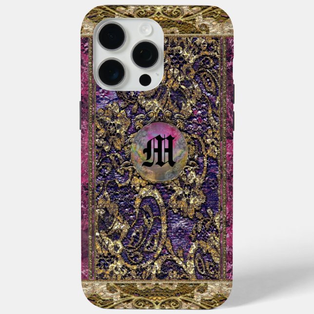 Coques Case-Mate iPhone Anselme Kean Monogramme (Verso)