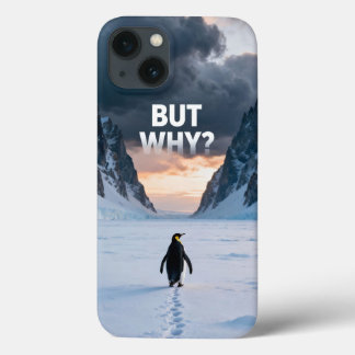 Case-Mate iPhone Case Antarctic Solitude: Penguin "But Why?" Quest Art