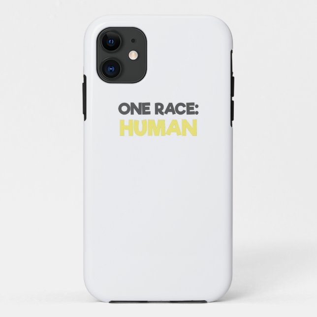 Coques Case-Mate iPhone Anti-Racisme Une race humaine (Dos)