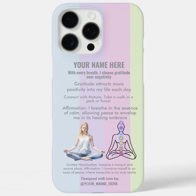 Coques Case-Mate iPhone ANTI-Stress I CHOOSE GRATITUDE OVER NEGATIVITY (Verso)