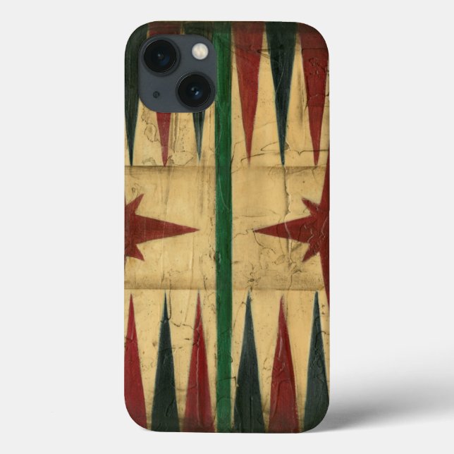 Coques Case-Mate iPhone Antique Backgammon Game Board par Ethan Harper (Verso)