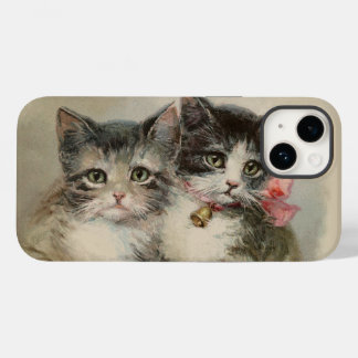 Coque Case-Mate iPhone Antique chat vintage chatons chatons arc coquette