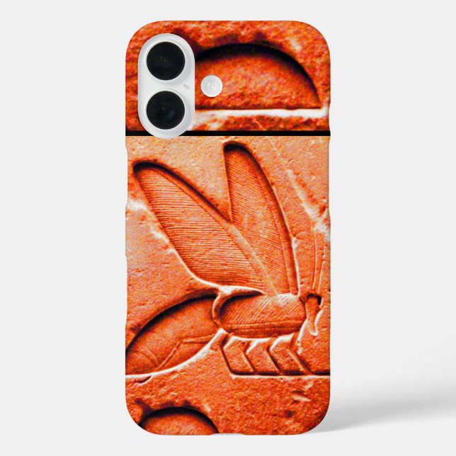 Coques Case-Mate iPhone ANTIQUE EGYPTIENNE HONEY BEE BEEKEEPER Rouge (Verso)