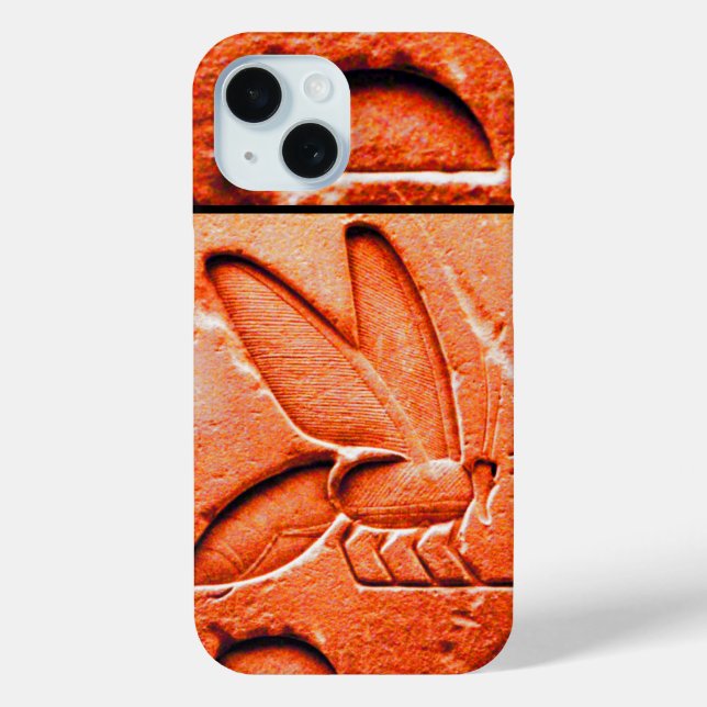 Coques Case-Mate iPhone ANTIQUE EGYPTIENNE HONEY BEE BEEKEEPER Rouge (Verso)