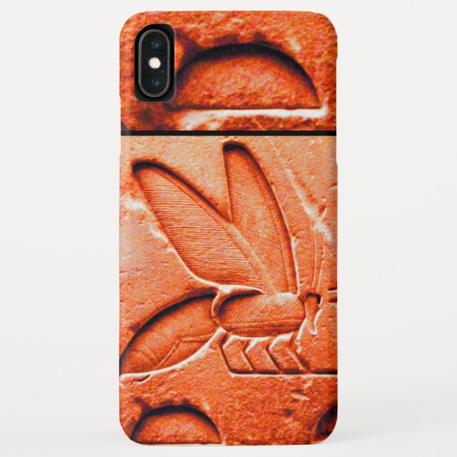 Coques Case-Mate iPhone ANTIQUE EGYPTIENNE HONEY BEE BEEKEEPER Rouge (Dos)