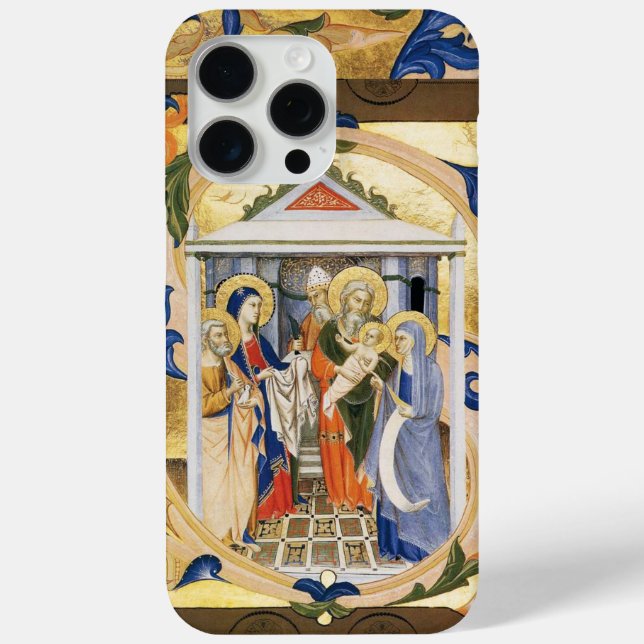 COQUES Case-Mate iPhone ANTIQUE FLORAL NATIVITÉ CHRISTMAS PARCHEMENT (Verso)