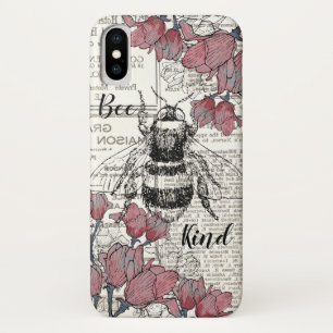 Case-Mate iPhone Case Antique florale rose abeille rétro