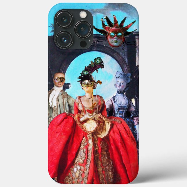 COQUES Case-Mate iPhone ANTIQUE ITALIENNE PUPPETS ET MASQUES MASQUERADE PA (Verso)