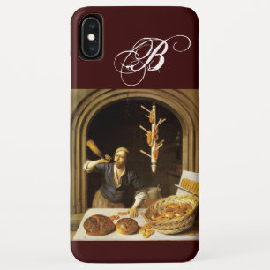 COQUES POUR iPhone ANTIQUE OVEN BAKER, BAKERY PAIN SHOP MONOGRAMME