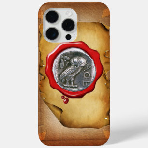Coque Case-Mate iPhone ANTIQUE OWL SILVER RED WAX SEAL parchemin