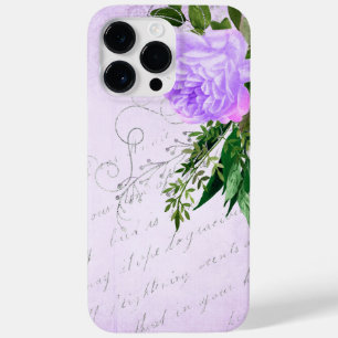 COQUE Case-Mate iPhone ANTIQUE REGARDANT LE SCRIPT ET LES FLEURS DE LAVEN