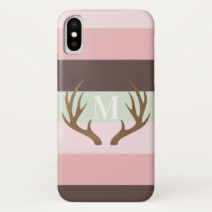 Case-Mate iPhone Case Antler monogramme rose et Brown