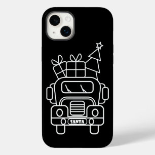 Coque Case-Mate iPhone Aperçu camion de Noël Père Noël voiture vue avant
