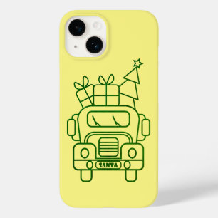 Coque Case-Mate iPhone Aperçu camion de Noël Père Noël voiture vue avant