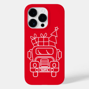 Coque Case-Mate iPhone Aperçu camion de Noël Père Noël voiture vue avant