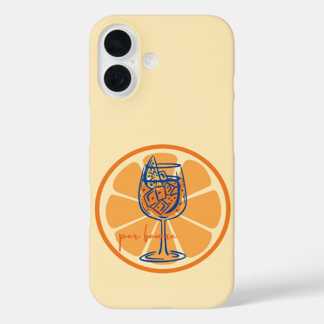 Coques Case-Mate iPhone Aperol S'il Vous Plaît (Verso)