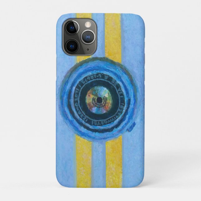 Coques Case-Mate iPhone Appareil photo bleu (Dos)