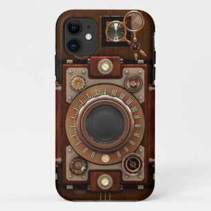 Coque Case-Mate Pour iPhone Appareil-photo de cru de Steampunk