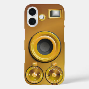 Coque Pour iPhone 16 Appareil photo Steampunk ancien