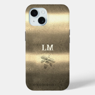 Coque Case-Mate iPhone Apparence cool or Bee Monogramme Initiales