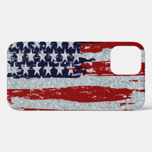 Case-Mate iPhone Case Apparence métal galvanisé et drapeau