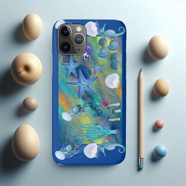 Coques Case-Mate iPhone Appel de Sea Marine Life Blue Ocean Starfish (Call of the Sea Marine Life Blue Ocean Starfish Case-Mate iPhone Case)