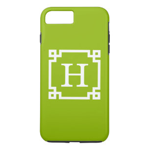 Etui iPhone Case-Mate Apple Green Wt Cadre clé grecque #2 Monogramme ini