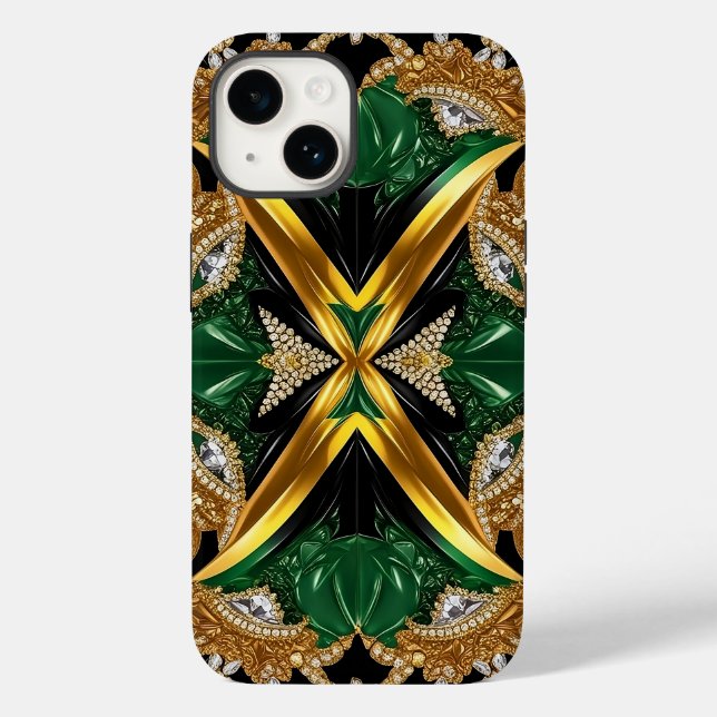 Coques Case-Mate iPhone Apple iPhone 14 Coque-Mate couleur Jamaïque (Verso)