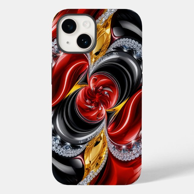 Coques Case-Mate iPhone Apple iPhone 14 couleurs Coque-mat allemand (Verso)