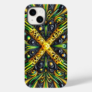 Coque Case-Mate iPhone Apple iPhone 14 couleurs jamaïcaines Coque-Mate