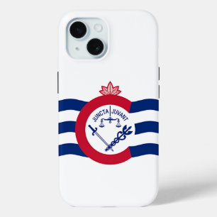 Coque Case-Mate iPhone Apple iPhone 15 Coque-Mate avec drapeau Cincinnati