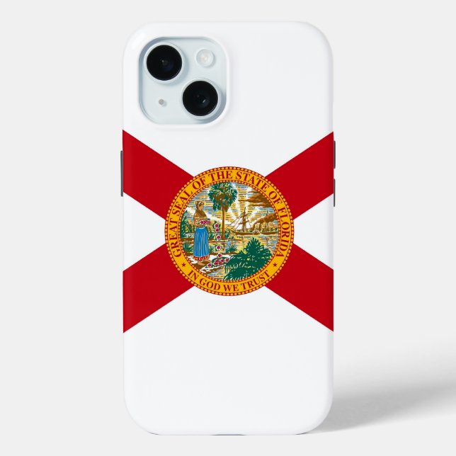 Coques Case-Mate iPhone Apple iPhone 15 Coque-Mate avec drapeau de Floride (Verso)
