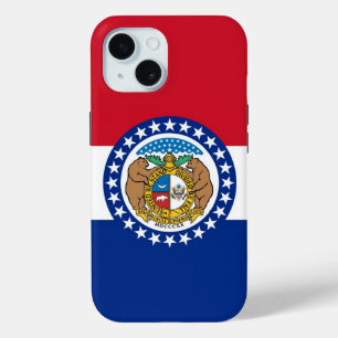 Coque Case-Mate iPhone Apple iPhone 15 Coque-Mate avec drapeau Missouri