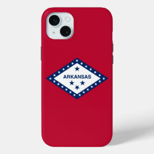 Coque Case-Mate iPhone Apple iPhone 15 Plus Coque-Mate, drapeau Akansas