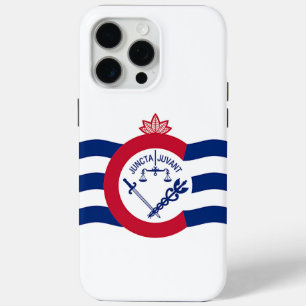 Coque Case-Mate iPhone Apple iPhone 15 Pro Max Coque, drapeau Cincinnati
