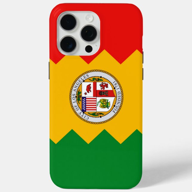Coques Case-Mate iPhone Apple iPhone 15 Pro Max Coque, drapeau de Los Ange (Verso)